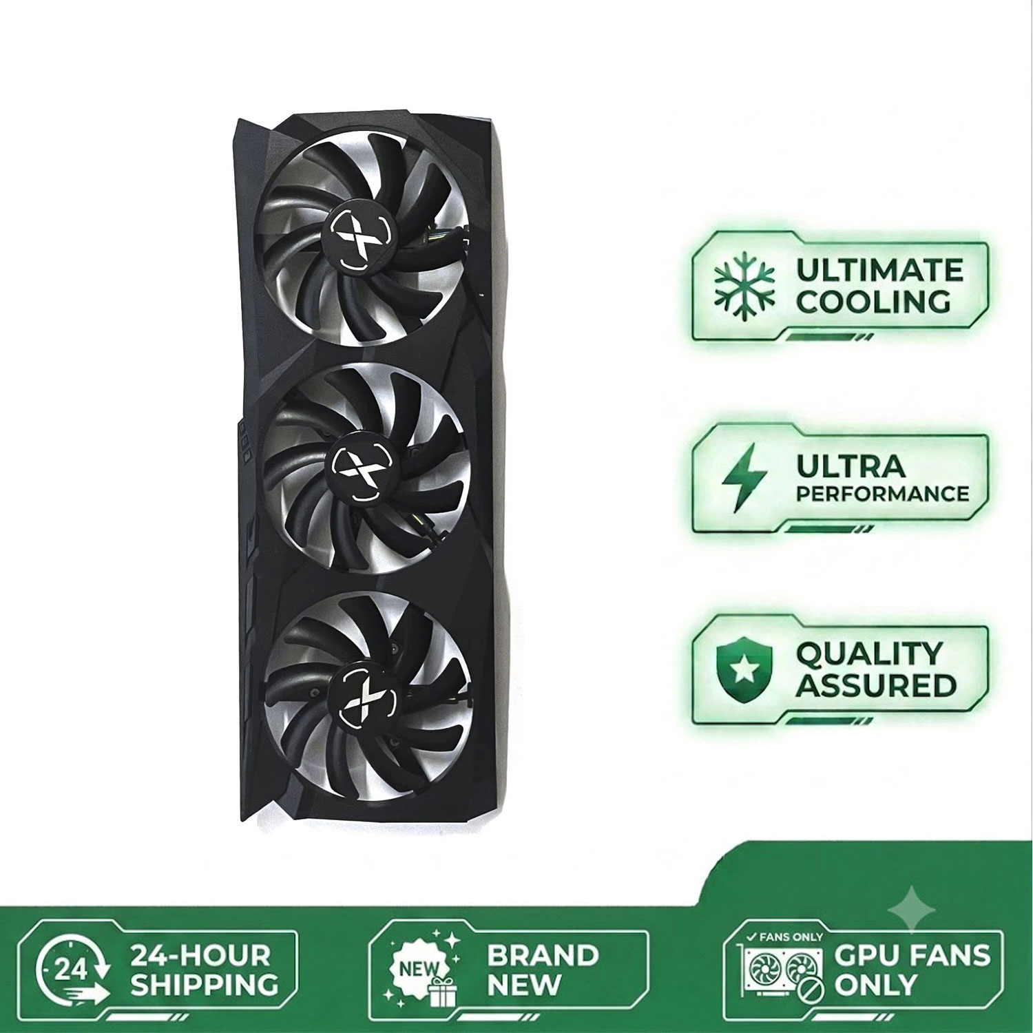 Rx 6700 Xt 12Gb Graphics Card - Оригинальный 85-мм 4-контактный вентилятор T129215SU DC
